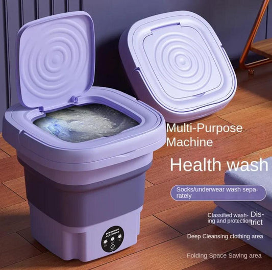 Foldable Mini Washing Machine – Portable 11L Washer for Travel & Dorm