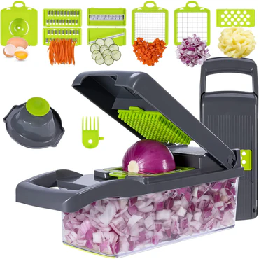 Multifunctional Veg & Fruit Chopper – 22 Pcs Set