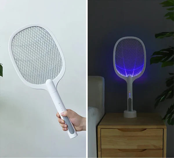 USB Rechargeable Mosquito Killer Racket with Stand