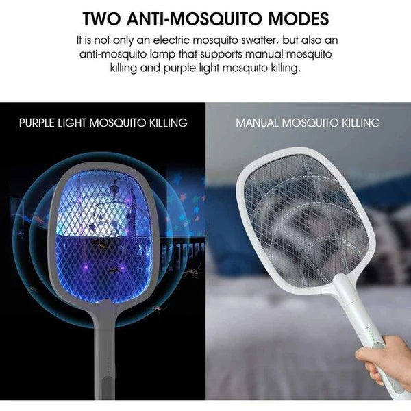 USB Rechargeable Mosquito Killer Racket with Stand