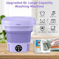 Foldable Mini Washing Machine – Portable 11L Washer for Travel & Dorm