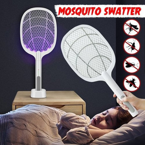 USB Rechargeable Mosquito Killer Racket with Stand
